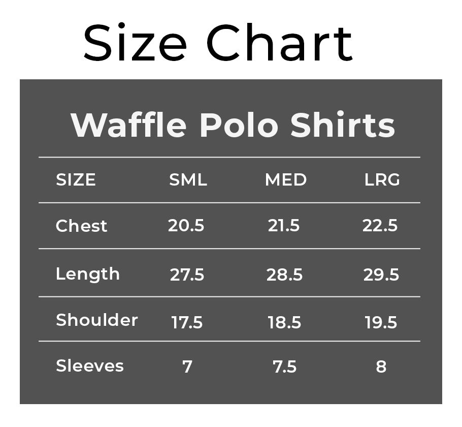 Zipper waffle polo