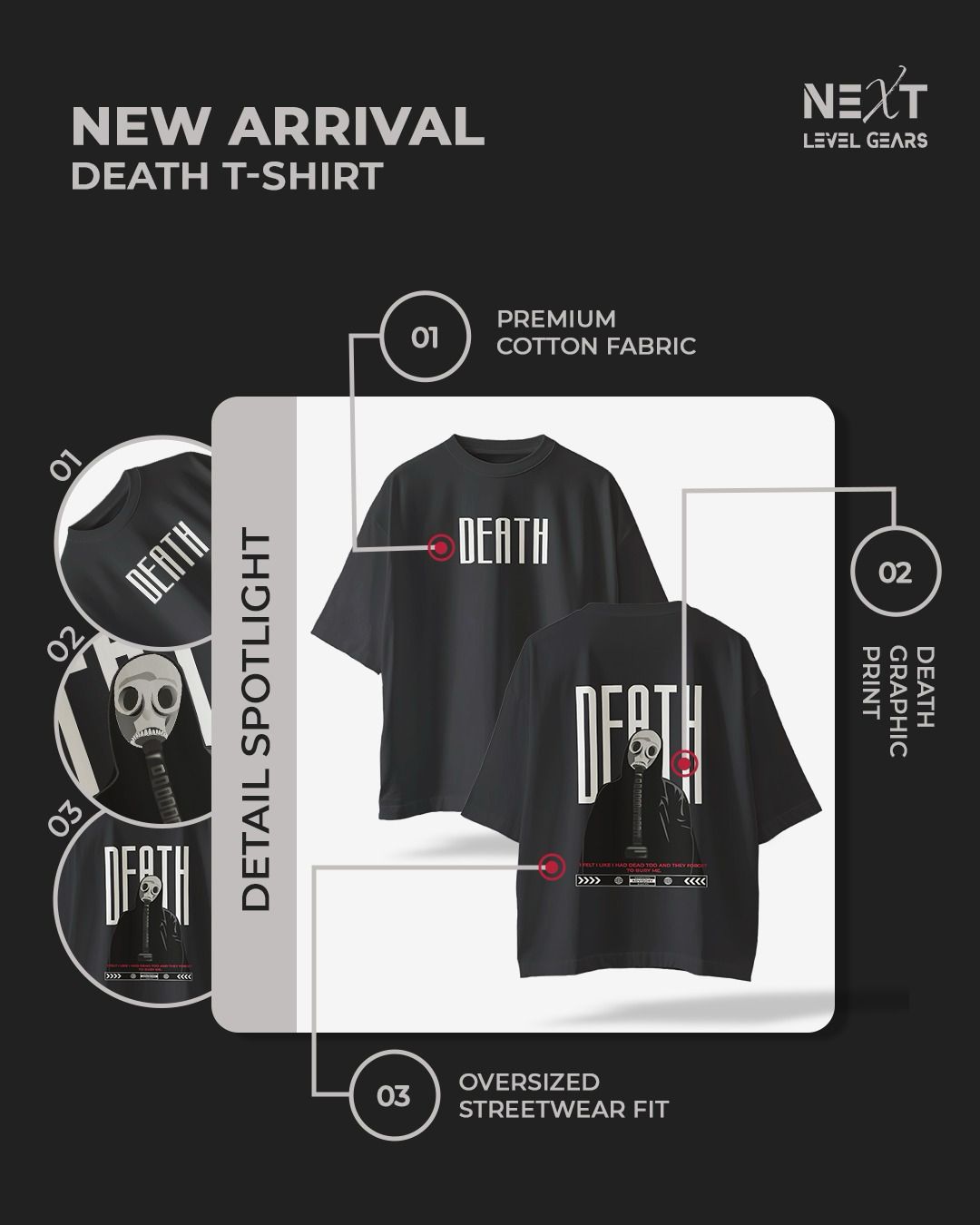 Death Oversized Graphic Tee