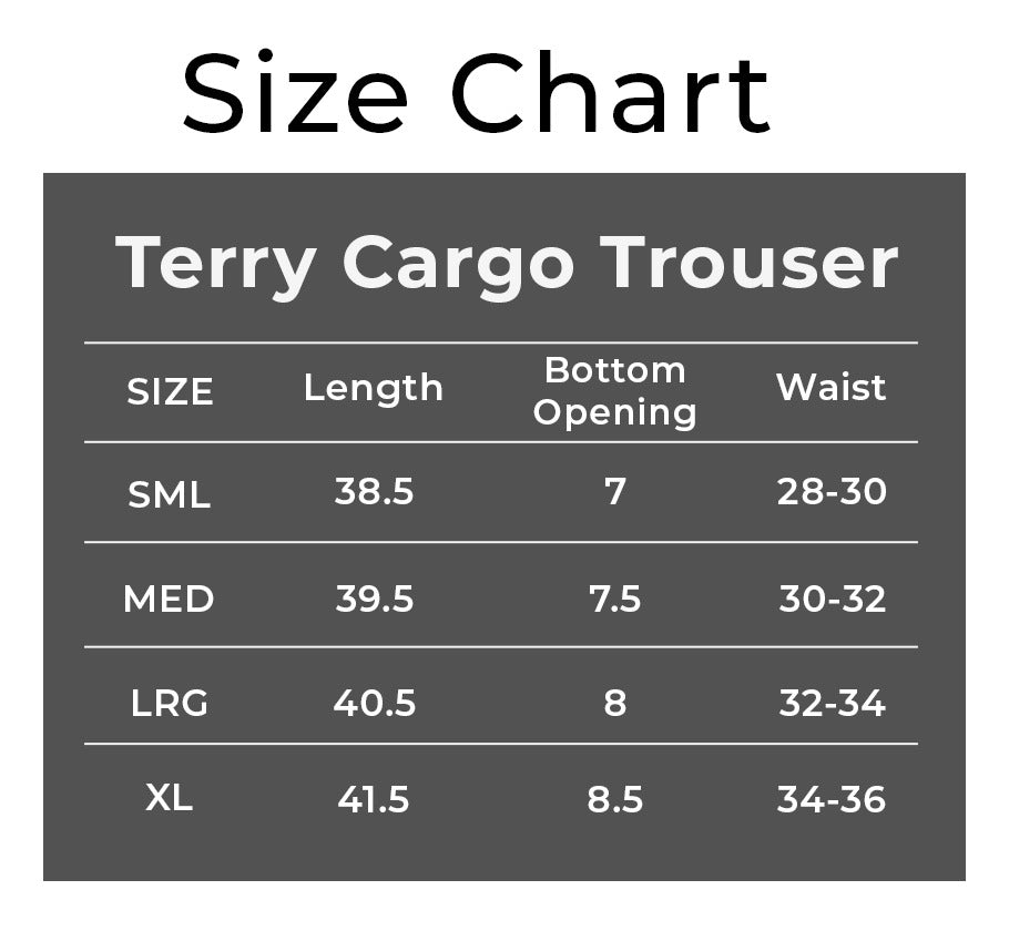 Terry cargo trouser